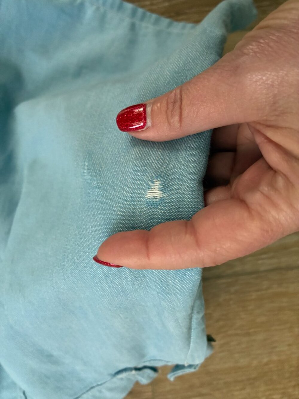 1950s Levi's Denim Shorts | High Waist, Pearl Snap, 25" Waist - Picture 14 of 16